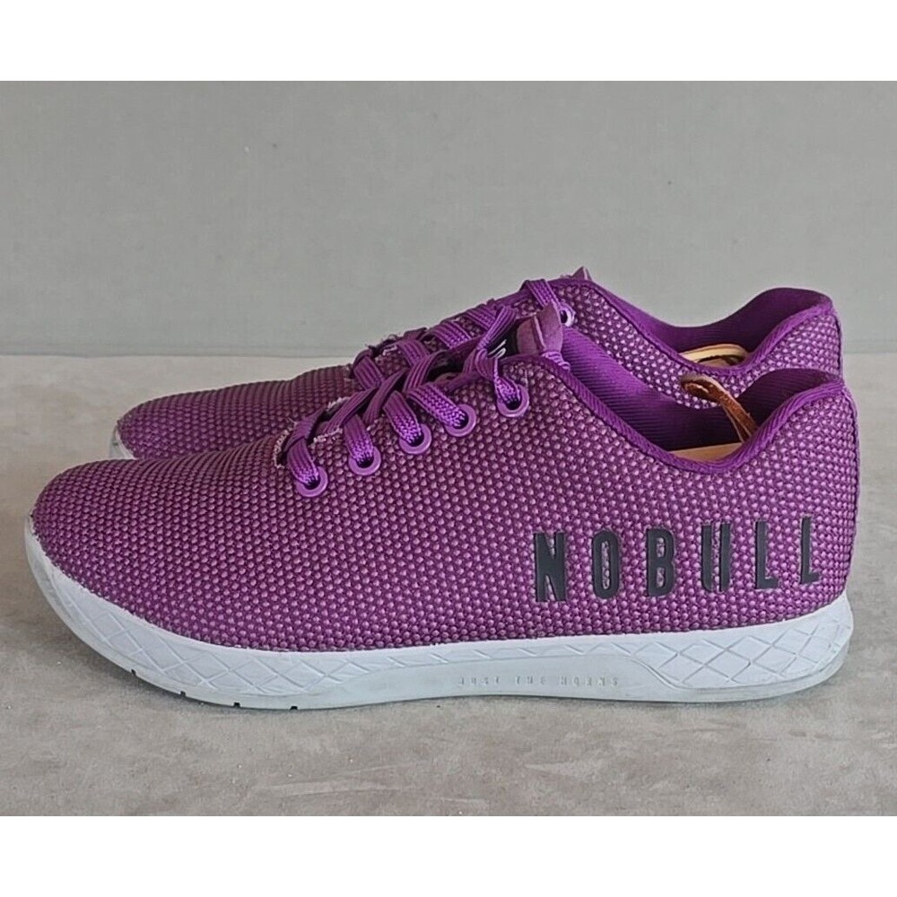 NoBull Purple Lighting Trainer Sneakers Unisex Women 7  Men 5.5